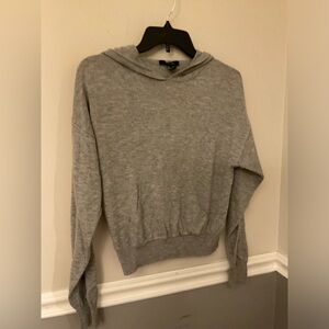 Forever 21 Size XS Grey Soft Sweater with Hood